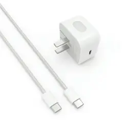 APPLE - Kit Cargador 40W y Cable 1M trenzado USB-C para iPhone 17 series