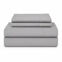 ARLIN TEXTIL - Juego De Sábanas 150 Hilos Microfibra Damasco / Plomo Arlin