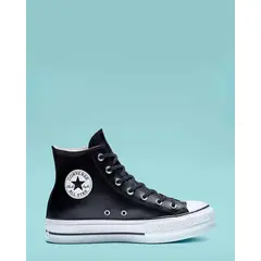 CONVERSE - Zapatillas Chuck Taylor All Star Platform Leather Hi Negro