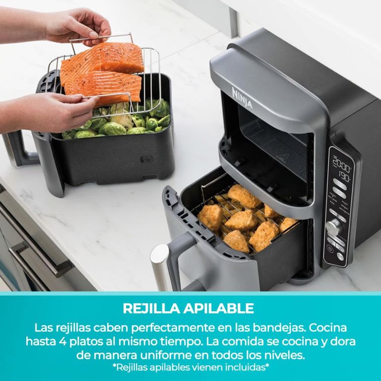 Freidora De Aire Vertical Doble Cesta 9.5L
