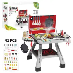 PEQUEÑAS TRAVESURAS - Home Barbecue Cocina Parrilla para Niños +41 pcs