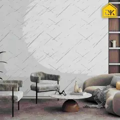 DECOKASA - Rollo de Papel Tapiz Mármol Realista Autoadhesivo - Fácil Instalación 3,6m2 Trazo