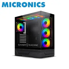 MICRONICS - Case Gamer de PC RANGER BLACK MIC FC1008 7 COOLERS ARGB ATX NEGRO