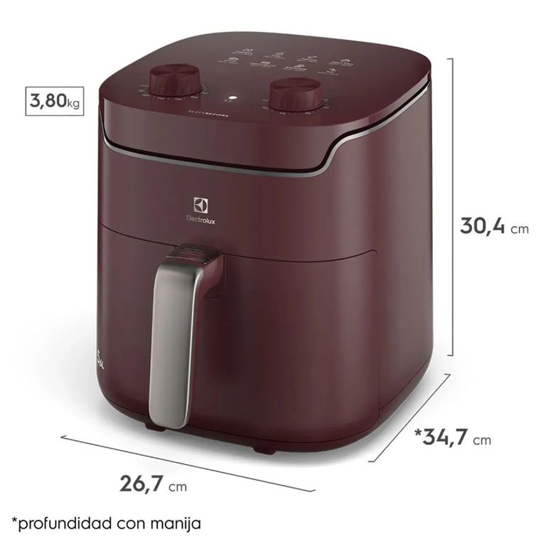 Freidora de Aire 5.6L Roja Eff