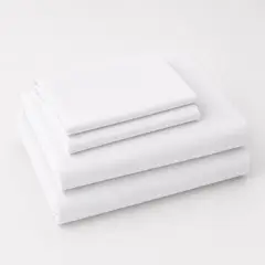 ARLIN TEXTIL - Juego De Sábanas 150 Hilos Algodón Confort / Blanco Arlin
