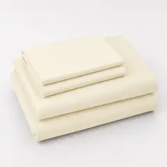 ARLIN TEXTIL - Juego De Sábanas 150 Hilos Algodón Confort / Crema Arlin