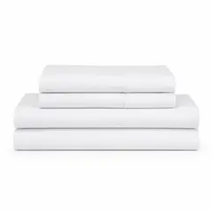 ARLIN TEXTIL - Juego De Sábanas 220 Hilos Algodón Deluxe / Blanco Arlin