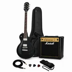 EPIPHONE - LES PAUL TRIBUTE EBONY - MARSHALL 15W