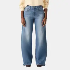 LEVIS - Jeans Mujer 728 Hr Wide Leg Azul
