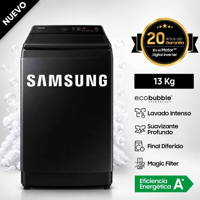Lavadora 13 Kg Carga Superior WA13CG5441BV - Modelo Nuevo