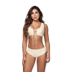 CHAMELA - PACK TOP DE BAÑO MUJER 44245 Y PANTY 44255