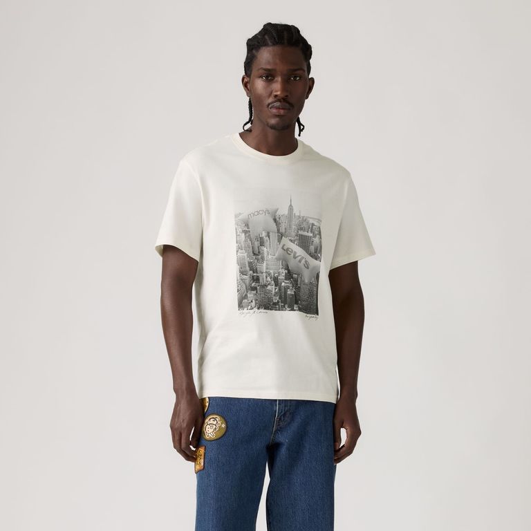 Polo Hombre Relaxed Fit Tee Beige