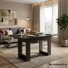 TUHOME - Mesa De Comedor Volterra Wengue 74,05x160,0x85,0 Cm