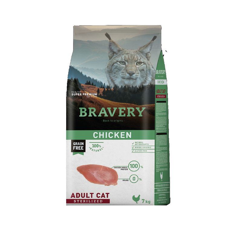 Gato Adulto Sterilized Pollo Alimento Sin Cereales 7 kg