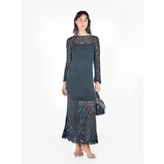 MICHELLE BELAU - Vestido largo tejido manga larga - early spring