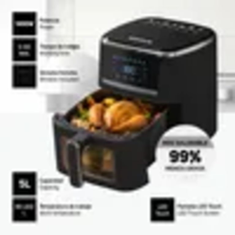Freidora De Aire 5 Lts Mod. Silver Fryer