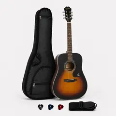 EPIPHONE - GUITARRA ACUSTICA DR-100 VINTAGE SUNBURST PACK