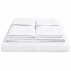 ARLIN TEXTIL - Juego De Sábanas 300 Hilos Pima Cotton Premium / Líneas Satinadas Arlin