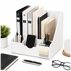 KELLER - Organizador de Escritorio con Compartimentos para Oficina Estudio y Hogar A42