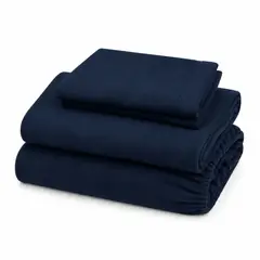 ARLIN TEXTIL - Juego De Sábanas 230 GR Polar Confort / Azul Marino Arlin