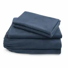 ARLIN TEXTIL - Juego De Sábanas 230 GR Polar Confort / Azul Acero Arlin