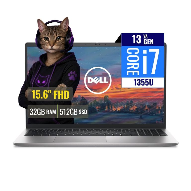 Laptop DC15250 Intel Core i7 1355U 32GB RAM 512GB SSD M.2 15.6 FHD FreeDOS