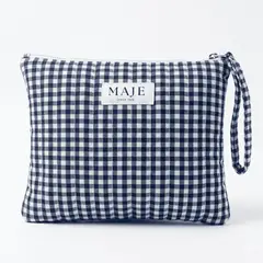 MAJE - Neceser flat pouch para mujer de estilo cuadrados- PERU
