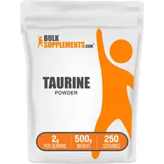 GENERICO - Taurina en polvo Bulk Suplements Suplemento de taurina suplemento de aminoácidos para energía 500G