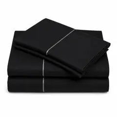 ARLIN TEXTIL - Juego De Sábanas 150 Hilos Algodón Confort / Black Sheet M1 Arlin