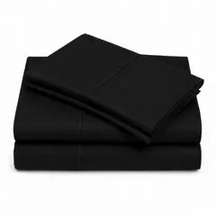 ARLIN TEXTIL - Juego De Sábanas 150 Hilos Algodón Confort / Black Sheet M2