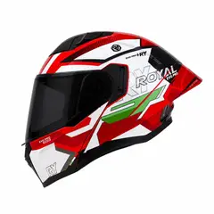 EVO - CASCO ABATIBLE ROYAL PRO ROJO VISOR OSCURO CERTIFICADO DOT