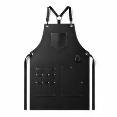 THE GRILL SHOP - Mandil Parrillero Premium Ecocuero Regulable