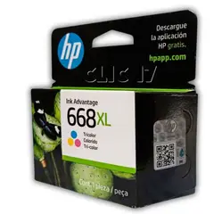 HP - Tinta 668XL Tricolor DJ 2975 4375 Original