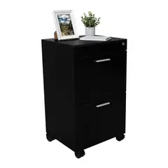 MASIVA HOME - Archivador Sobin 2 cajones Negro -