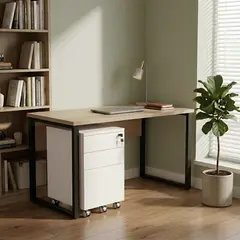 MASIVA HOME - Archivador Taemin 3 cajones Blanco -