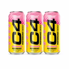 CELLUCOR - C4 Performance Energy Pack 3 unds Strawberry Blast 473 ml
