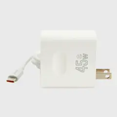 ZYNC - Cargador de Pared Turbo 45W Dual Tipo C y USB - Carga Súper Rápida Certificada