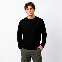 PAPIROS DENIM - Polera Hombre Manga Larga Franela Perchada Abrigadora Invierno Regular Fit