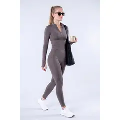 ALPHA FIT - Conjunto deportivo mujer - Jacket y Legging de mujer - Pilates y yoga