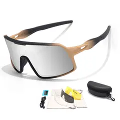 ATOM - LENTES POLARIZADOS CON LUNAS INTERCAMBIABLES, PROTECCIÓN UV, LUNA FOTOCROMATICA Y ESTUCHE