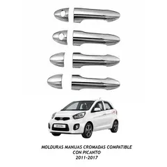 OEM - Manija De Puerta Kia Picanto 2011-2017 Cromadas