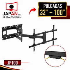 JAPANTEC EL RACK DEL FUTURO - JAPANTEC Soporte TV Giratorio JP100 32" a 100" Doble Brazo 50 kg