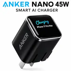 Anker - CARGADOR NANO 45W SMART AI COLOR NEGRO
