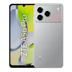 ZTE - Celular A56 Pro 4G 128GB, 4GB RAM, cámara trasera 50MP y frontal 8MP, 6.75", gris