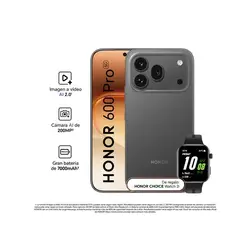 HONOR - 600 PRO 12RAM 512GB BLACK + WATCH 2i - REGISTRADO