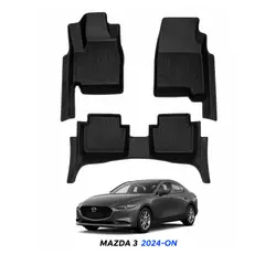 JET - Piso 7D Compatible Mazda 3 2024-ON Negro 3Pcs