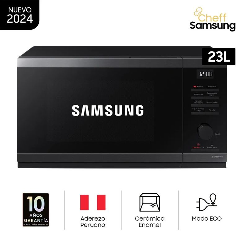 MICROONDAS 23L MS23DG4504AGPE CHEF ACERO INOXIDABLE