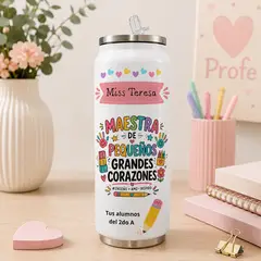 M MATIX SHOP - Matix - Regalos Personalizados Dia Del Maestro - Termo Lata