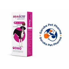 BRAVECTO - Comprimido Masticable Antipulga Perros 40-56 kg 1400 mg