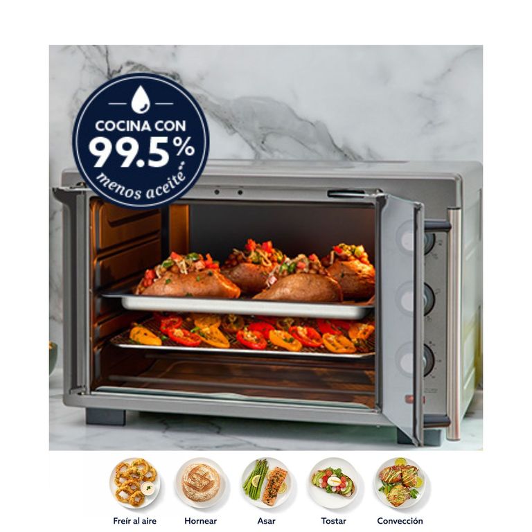 Horno con Freidora de Aire Oster® de 25 litros Puertas Francesas TSSTTV25FDMAFNS